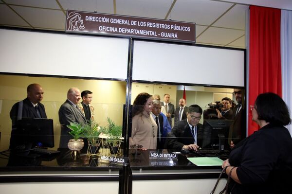 En funcionamiento Oficina de Registros Públicos de Villarica