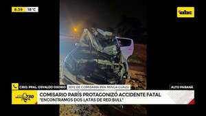 Cesan a alto jefe policial tras accidente en el que murió su acompañante  - ABC Noticias - ABC Color