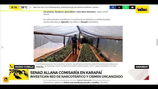 Otra vez un policía: detienen a suboficial que frustró operativo de Senad - ABC Noticias - ABC Color