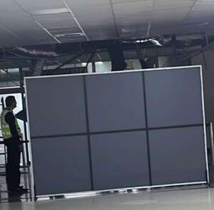 Cae parte del cielorraso en un sector del aeropuerto Silvio Pettirossi - Nacionales - ABC Color