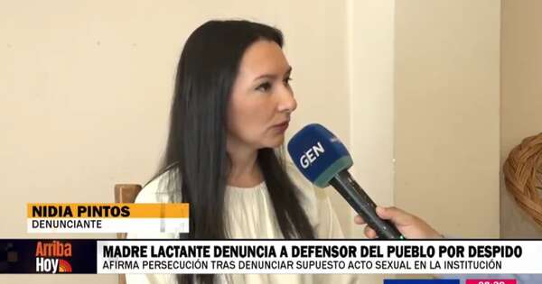 Diario HOY | Defensor del Pueblo acusado por despedir a madre lactante tras denuncia de “trío”