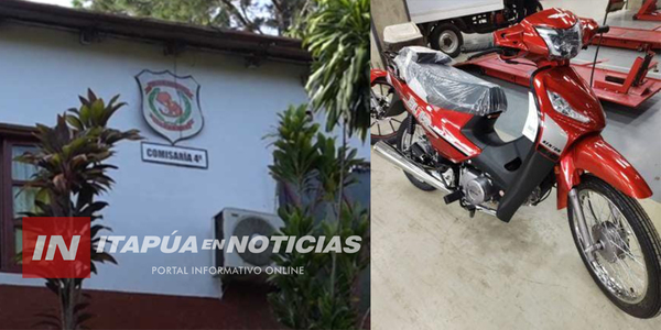 HURTARON UNA MOTOCICLETA EN PLENO CENTRO DE ENCARNACIÓN - Itapúa Noticias