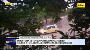 Video: directora detenida por presuntamente robar almuerzo escolar en escuela de Remansito - ABC Noticias - ABC Color