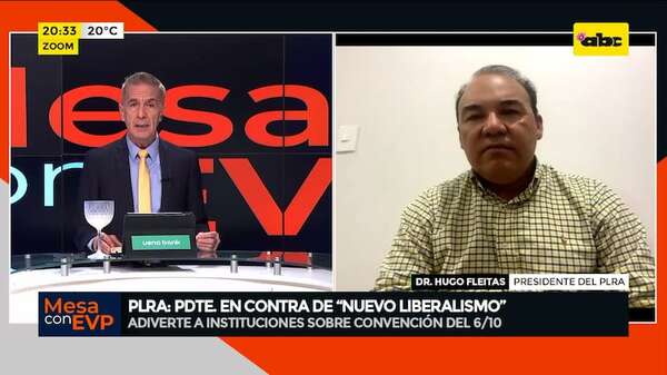 Crisis en el PLRA: “la institucionalidad del partido no será quebrantada”, afirma presidente - Mesa de Periodistas - ABC Color