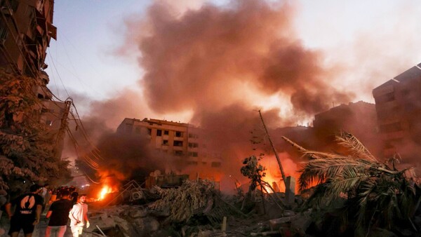 Israel lanza ataque masivo en Beirut con la intención de matar al líder de Hezbolá