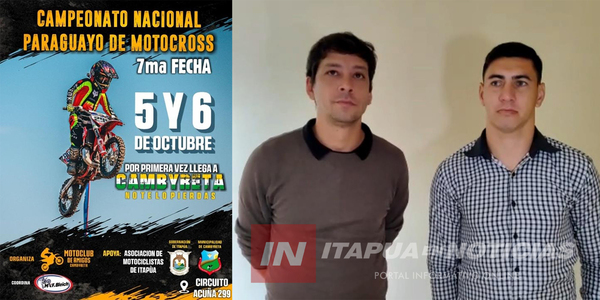 7° FECHA DEL CAMPEONATO NACIONAL DE MOTOCROSS SE REALIZARÁ EN CAMBYRETÁ - Itapúa Noticias