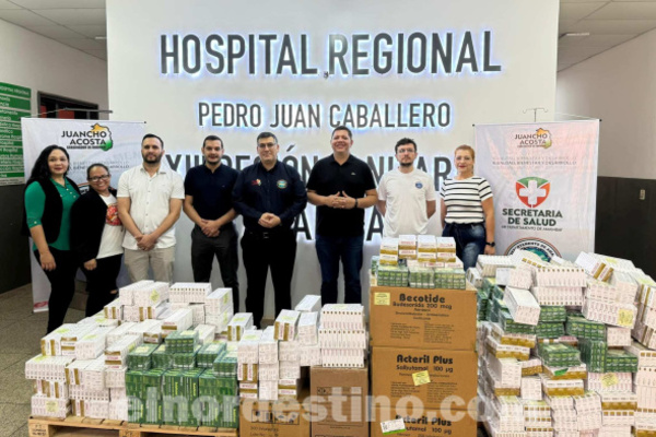 Hospital Regional de Pedro Juan Caballero recibe del gobernador Juancho Acosta medicamentos por cien millones de guaraníes - El Nordestino