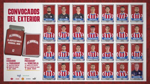 Están los Albirrojos para el combo de octubre por el mundial de fútbol
