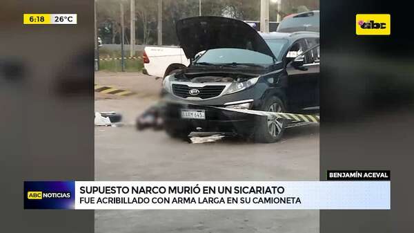 Video: Supuesto narco murió en un hecho de sicariato - ABC Noticias - ABC Color