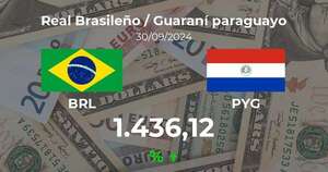 Real Brasileño / Guaraní paraguayo en Paraguay hoy: precio del 30 de septiembre - Cotizaciones - ABC Color