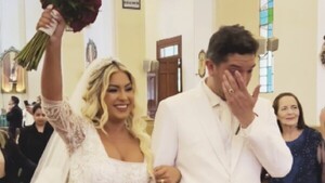 Junior Rodríguez se casó en la iglesia por segunda vez, ahora con Fátima Román