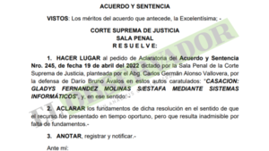 Viabilidad de la aclaratoria interpuesta