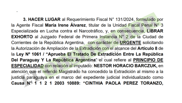 Solicitan a Argentina ampliación de extradición respecto a presunto secuestrador