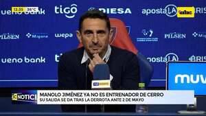 Manolo Jiménez ya no es DT de Cerro Porteño  - ABC Noticias - ABC Color
