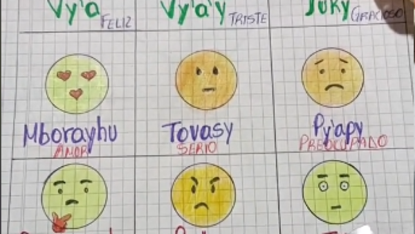 Profe enseña guaraní usando emojis y es viral