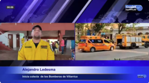Los Bomberos Amarillos de Villarrica iniciaron su colecta