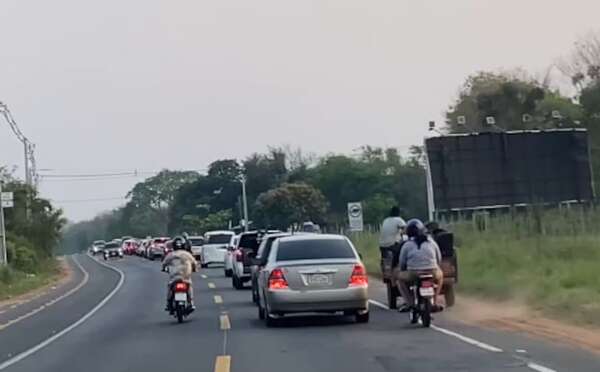 Operativo retorno: alta congestión vehicular en la ruta Luque - San Bernardino - Nacionales - ABC Color