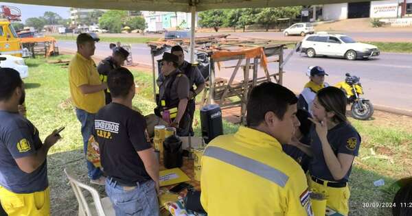 Diario HOY | Bomberos de Minga Guazú ya tienen “permiso” y reanudan la colecta anual