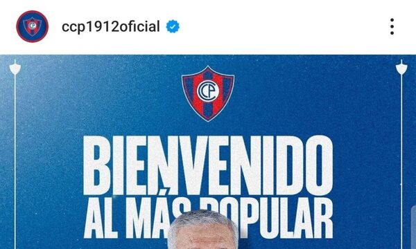 ¡Es oficial! El Club Cerro Porteño le da la bienvenida a Carlos Jara Saguier