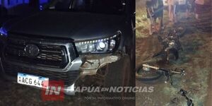 MOTOCICLISTA PERDIÓ LA VIDA TRAS COLISIÓN CON UNA CAMIONETA EN EDELIRA  - Itapúa Noticias