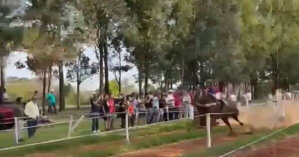 Diario HOY | VIDEO| Adolescente casi es aplastado por su caballo durante carrera, Niñez tomó intervención