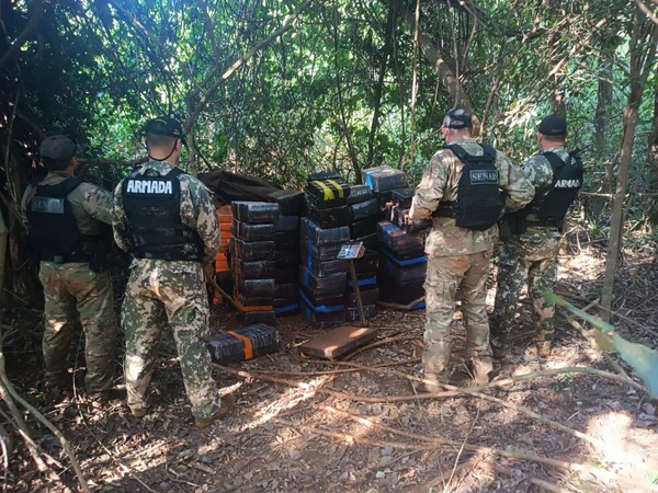 Incautan más de una tonelada de marihuana en Puerto Indio