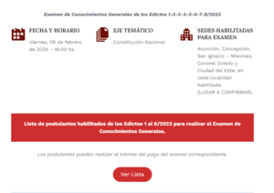 Entre febrero y marzo se realizará la Etapa de Exámenes de Conocimientos Generales y Específicos - PDS RADIO Y TV