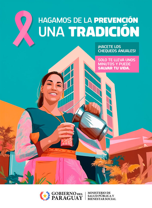 Octubre Rosa: El Ministerio de Salud insta a adquirir hábitos que reducen el riesgo de cáncer de mama • PARAGUAY TV