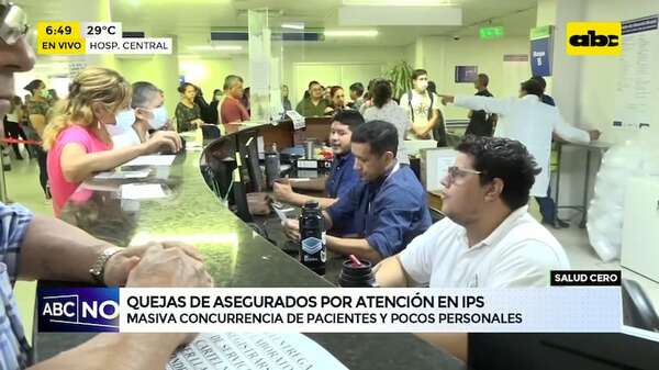 “Estamos peor”: denuncian ineficiente atención en IPS Central - ABC Noticias - ABC Color