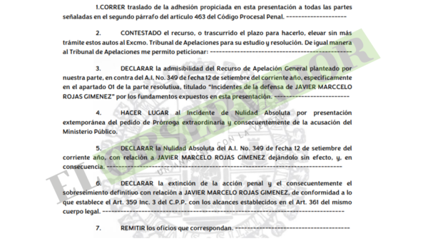Caso Hugo Javier: Acusado busca apartar a camaristas que rechazaron nulidad de acusación