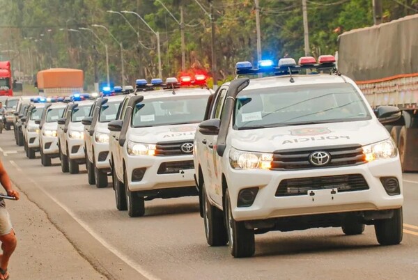 Entregan nuevas patrulleras policiales en Guairá - ADN Digital