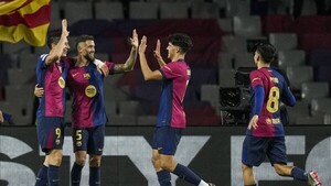 El Barça se regala una goleada en Champions