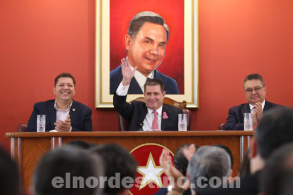 Dirigencia colorada de Amambay encabezada por el gobernador Juancho Acosta reafirma apoyo a titular de la Junta Horacio Cartes - El Nordestino
