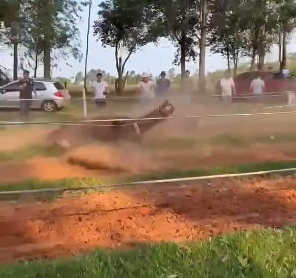 Video: adolescente lesionado tras caer en carrera de caballos en San Pedro del Paraná - Policiales - ABC Color