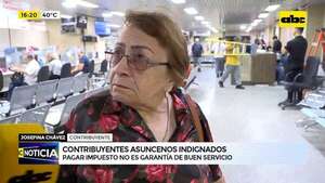 Contribuyentes asuncenos indignados: pagan impuestos, pero no reciben buen servicio - ABC Noticias - ABC Color