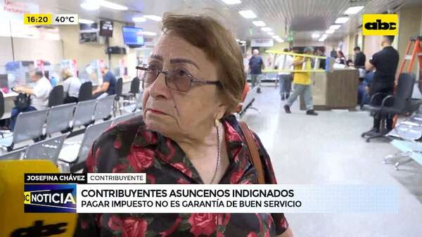 Contribuyentes asuncenos indignados: pagan impuestos, pero no reciben buen servicio - ABC Noticias - ABC Color