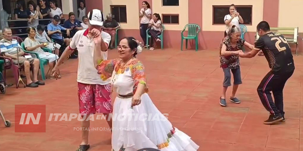 EMOTIVO HOMENAJE A LOS ADULTOS MAYORES EN EL HOGAR SANTA MARÍA - Itapúa Noticias