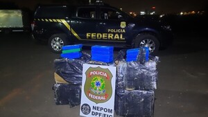 Frustran ingreso de casi 200 kilos de cocaína desde Paraguay al Brasil