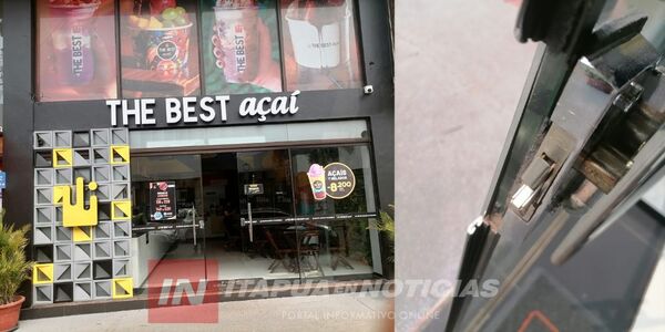 LADRONES QUERÍAN COMER AÇAI Y DE PASO VACIARON LA CAJA - Itapúa Noticias