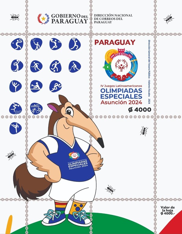 Dinacopa puso en circulación estampillas para celebrar las Olimpiadas Especiales 2024 • PARAGUAY TV