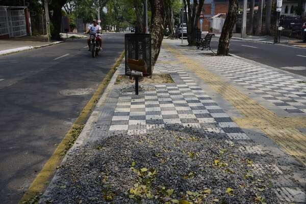 Otra obra inaugurada por Nenecho antes de terminar el trabajo: paseo Carlos A. López - Nacionales - ABC Color