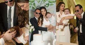 La Nación / Nadia y Marc acapararon las fotografías del bautizo de Maxi