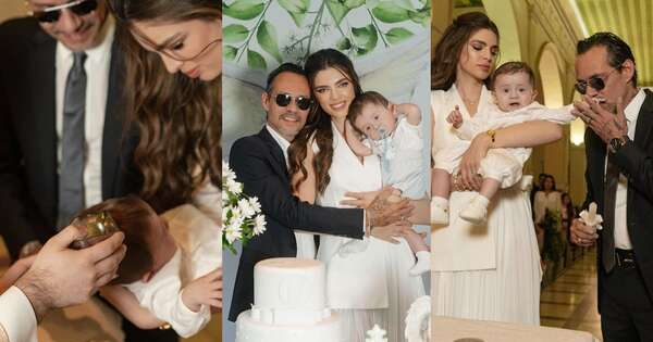 La Nación / Nadia y Marc acapararon las fotografías del bautizo de Maxi