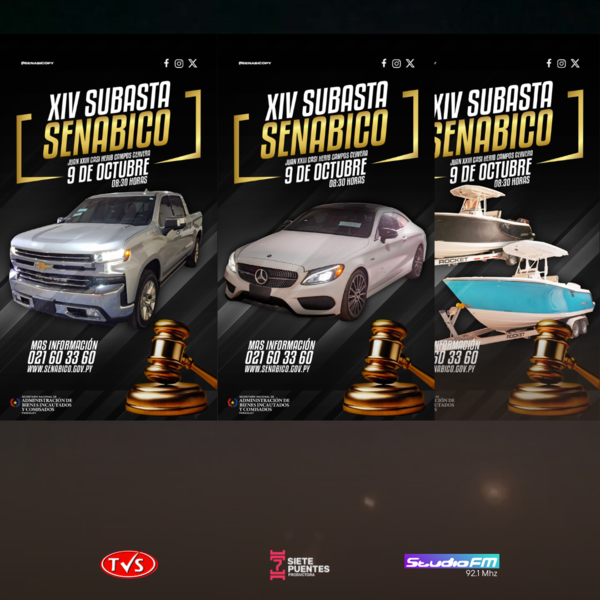 AUTOS DE ALTA GAMA, EMBARCACIONES Y OTRAS CURIOSIDADES EN LA SUBASTA DE LA SENABICO - TVS