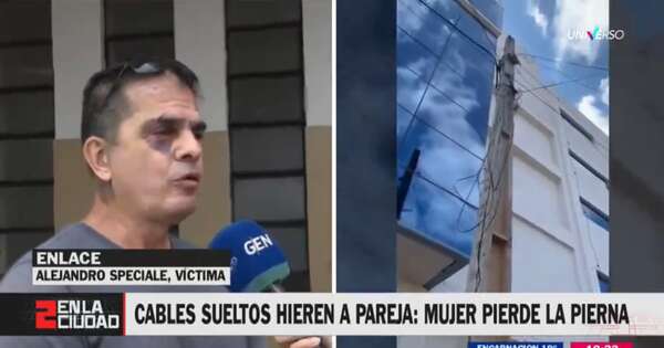 Diario HOY | Otra víctima de cables sueltos: mujer perdió la pierna tras sufrir accidente