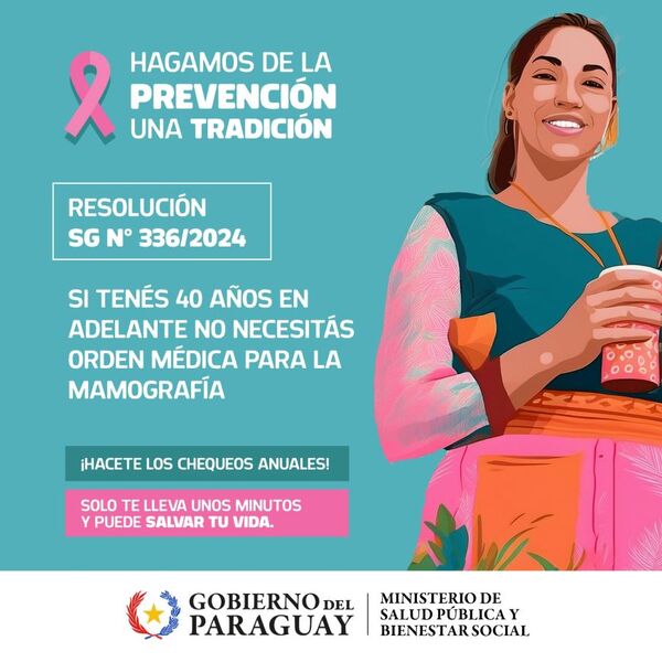 Atención: Mujeres mayores de 40 pueden realizarse mamografías sin orden médico