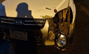 Accidente en el Mercado de Abasto deja a un motociclista herido