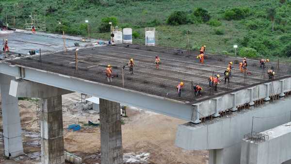 Obras del Puente de la Bioceánica experimentan óptimo progreso, según el MOPC - .::Agencia IP::.
