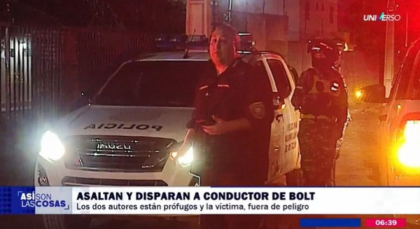 Chofer de Bolt baleado durante asalto en Mariano Roque Alonso - ADN Digital