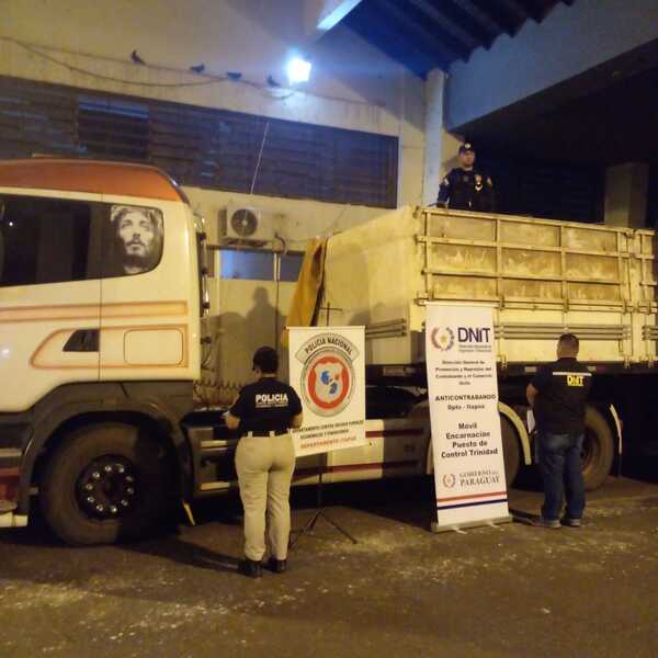 Incautan camión cargado de más de 30.000 kg de fertilizantes en Capitán Meza